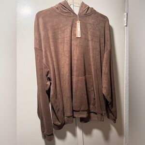 🤎 SKIMS Terry Lounge Pullover Hoodie 4X NWT Cozy Oversized
